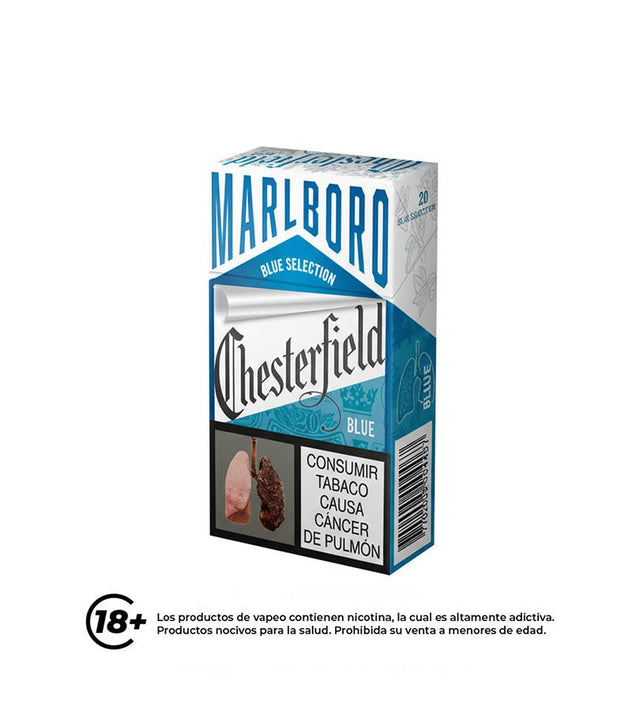Cigarrillo Chesterfield Blue - 1paq - Licores Medellín
