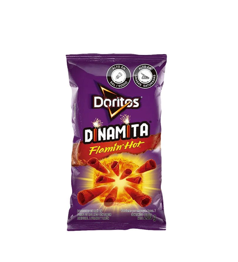 Empaque de Doritos Dinamita Flamin' Hot de 200 g