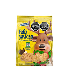 Galletas Feliz Navidad Surtidas - 130g - Licores Medellín
