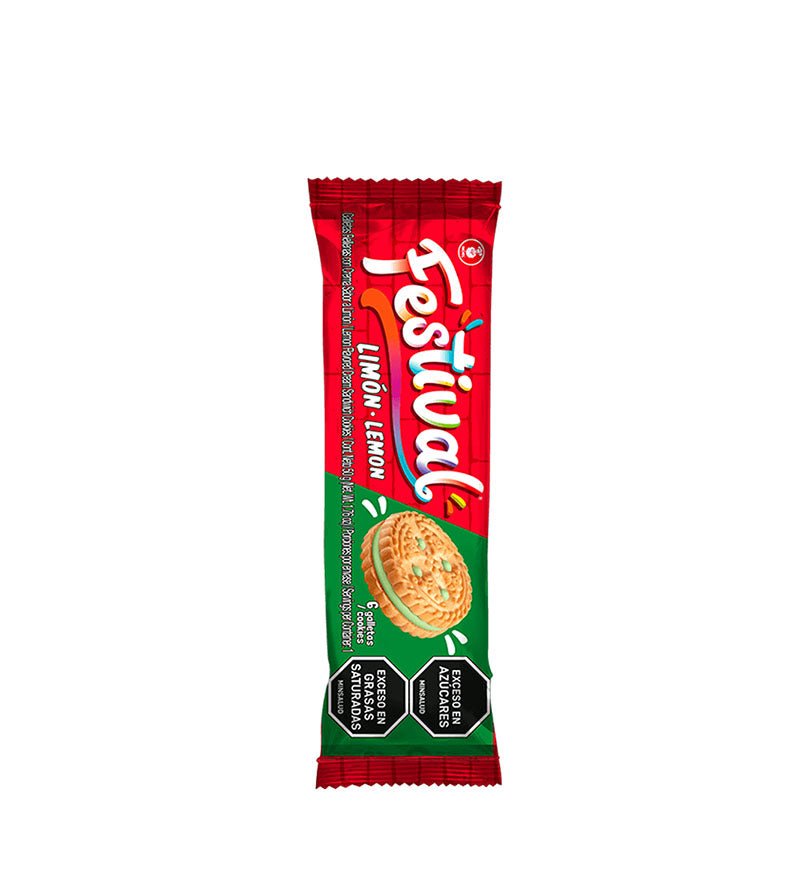 Empaque de galletas Festival Limón de 50 g