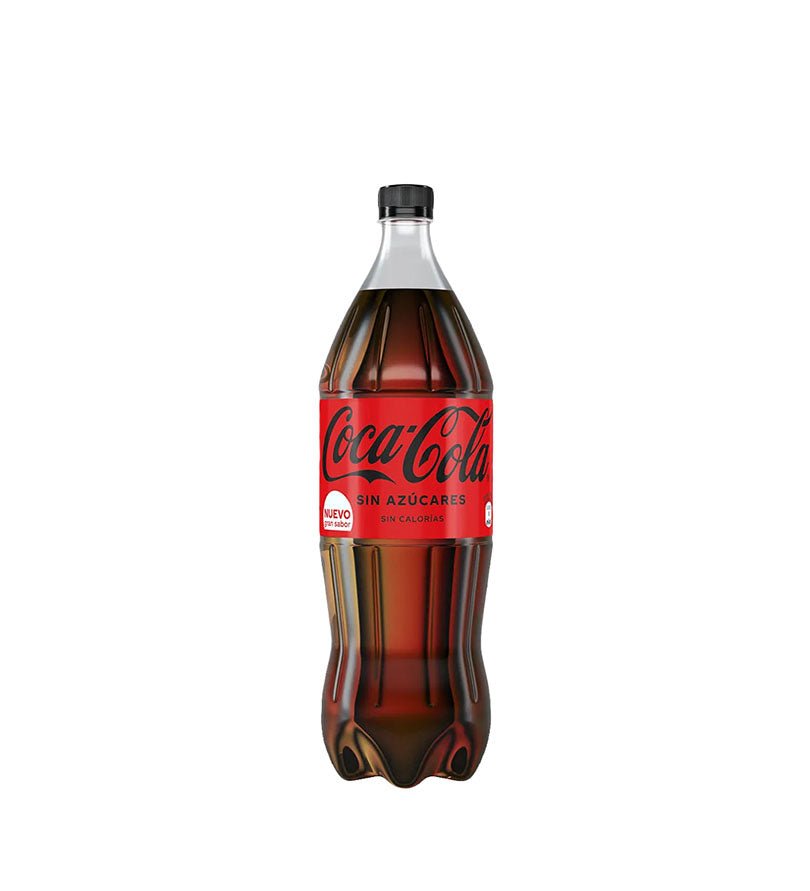 Botella de gaseosa Coca-Cola Zero Sin Azúcar de 2,5 L
