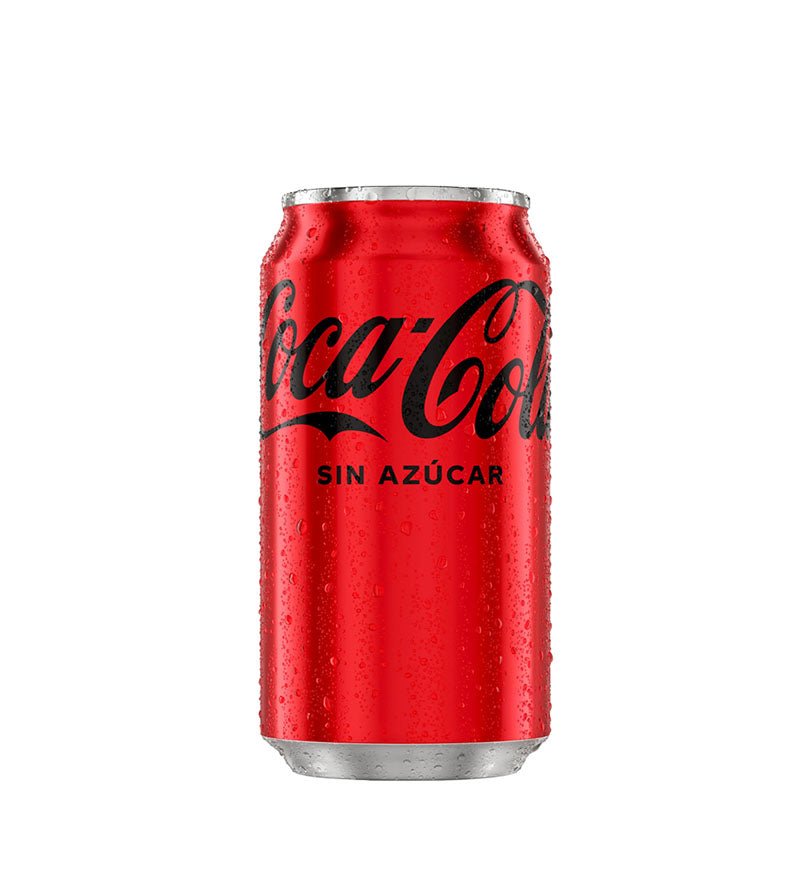 Lata de gaseosa Coca-Cola Zero Sin Azúcar de 330 ml