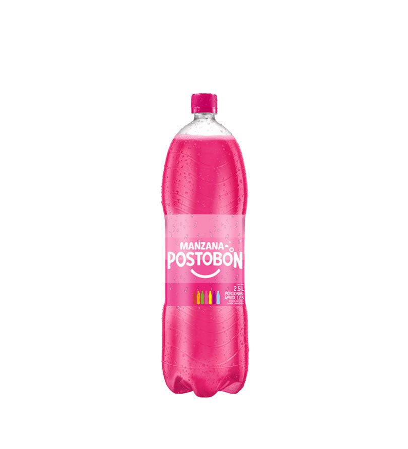Botella de gaseosa Manzana Postobón de 2,5 L