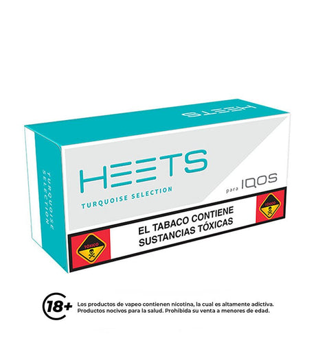 Heets Turquoise Selection Tabaco - 1paq - Licores Medellín