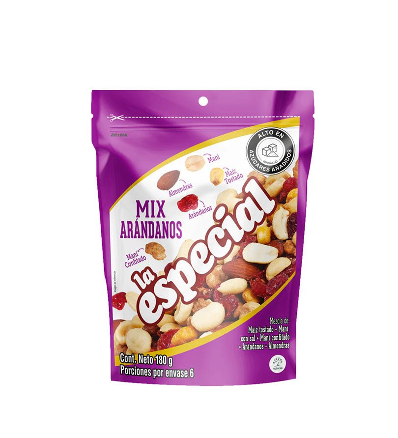 Doypack de maní con arándanos La Especial de 180 g