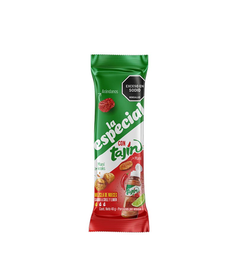 Empaque de maní con Tajín La Especial Personal de 40 g