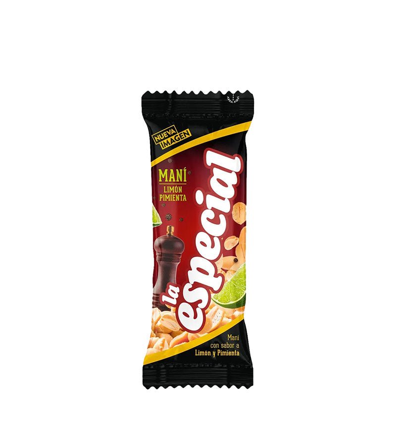 Empaque de maní limón pimienta La Especial personal de 40 g