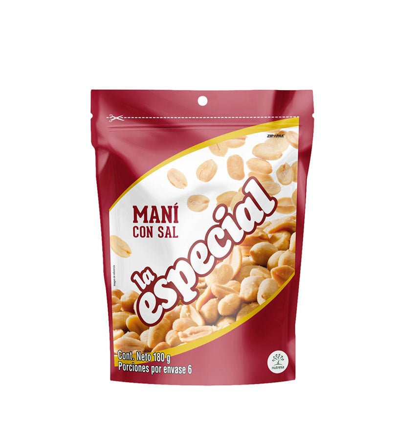 Doypack de maní salado La Especial de 180 g