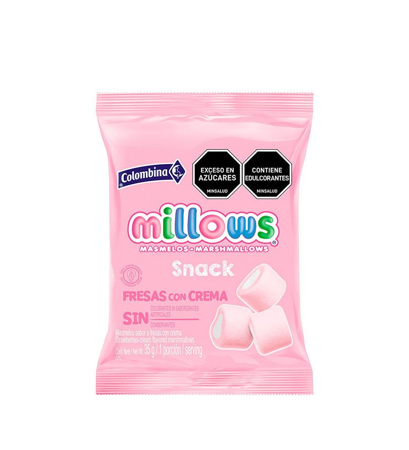 Bolsa de masmelos Millows surtidos de 35 g