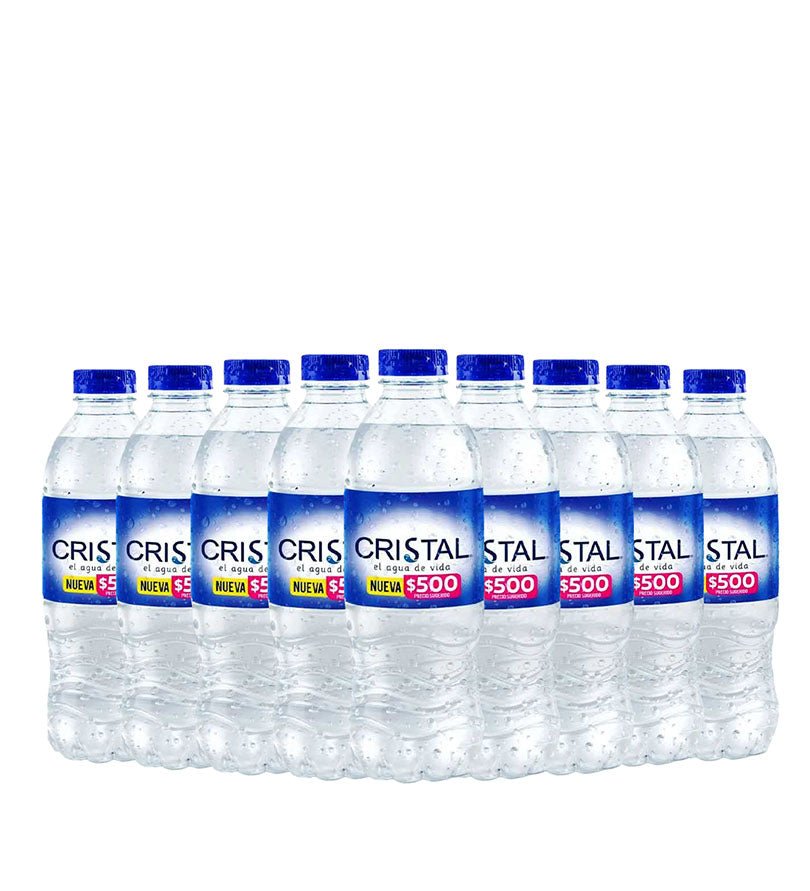 Paca de 24 botellas de agua Cristal de 300 ml