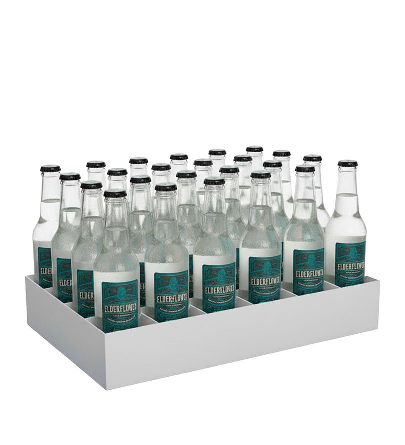 Paca de 24 botellas de agua tónica Elderflower Juniper de 200 ml