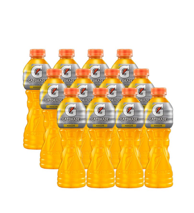 Paca de 12 botellas de bebida Gatorade sabor maracuyá de 500 ml