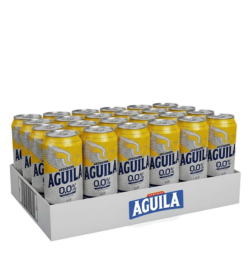 Paca de 24 latas de cerveza Águila Cero de 330 ml