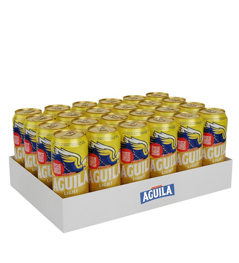 Paca de 24 latas de cerveza Águila Light de 330 ml
