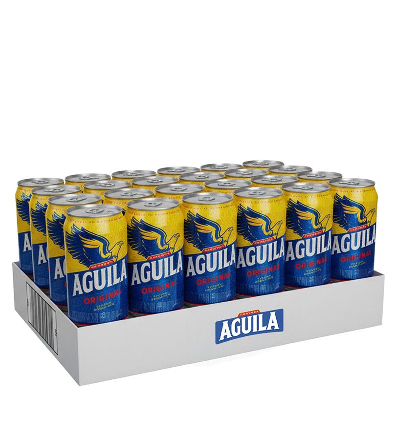 Paca de 24 latas de cerveza Águila Original de 330 ml