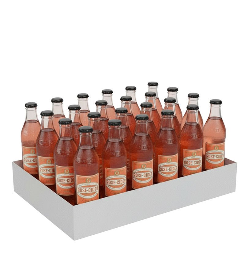 Paca de 24 botellas de soda saborizada Rose Cider Juniper de 200 ml