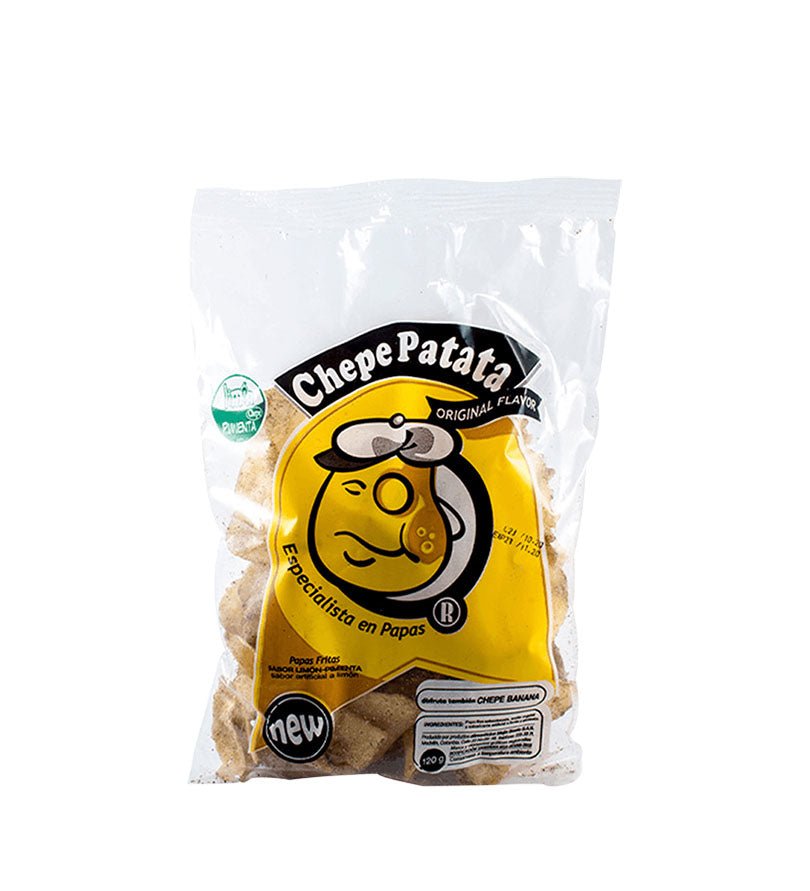 Empaque de papas Chepe Patata Limón Pimienta de 120 g