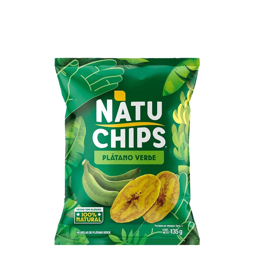 Empaque de pasabocas Natuchips Platanitos de 135 g