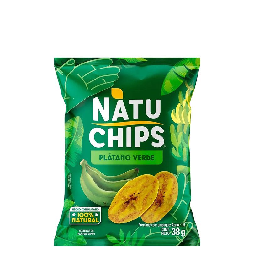 Empaque de pasabocas Natuchips Platanitos de 38 g