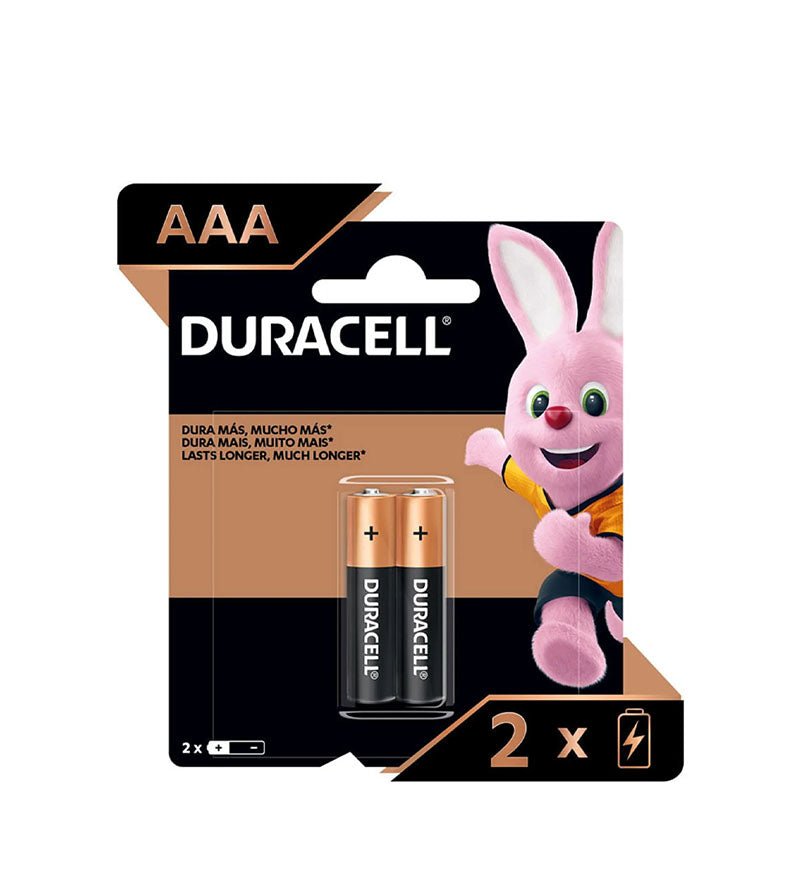 Empaque de pilas Duracell AAA de 2 unidades
