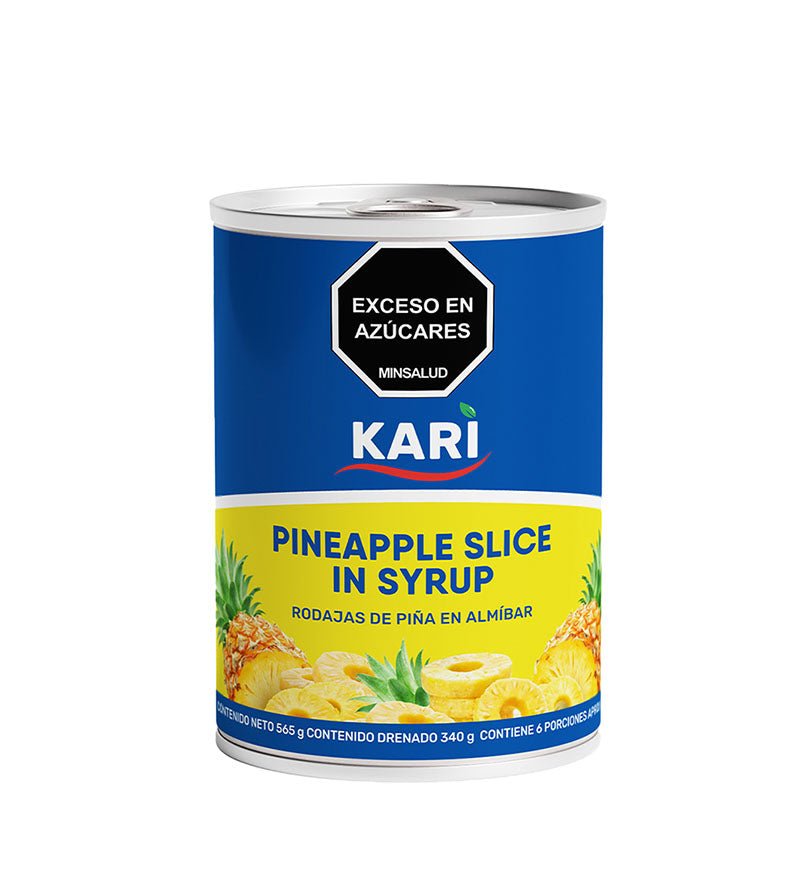 Empaque de piña en Rodajas Kari de 565 g