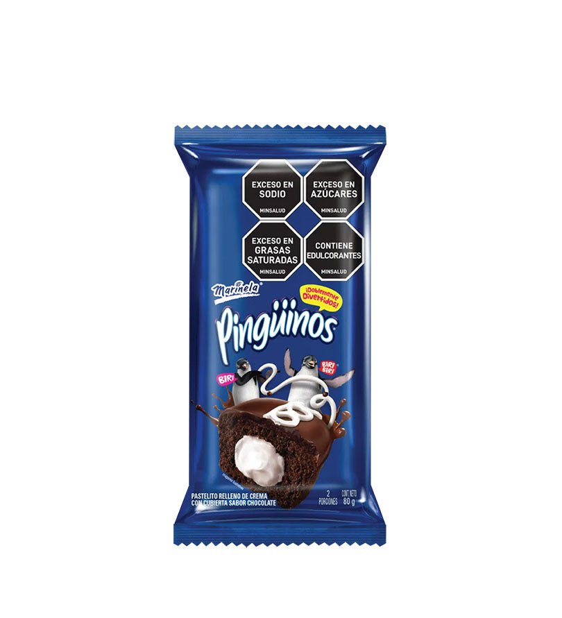 Empaque de Pingüinos Marinela de 80 g de 2 unidades