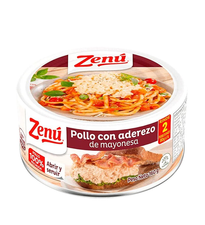 Empaque de pollo con aderezo de mayonesa al vino Zenú de 160 g