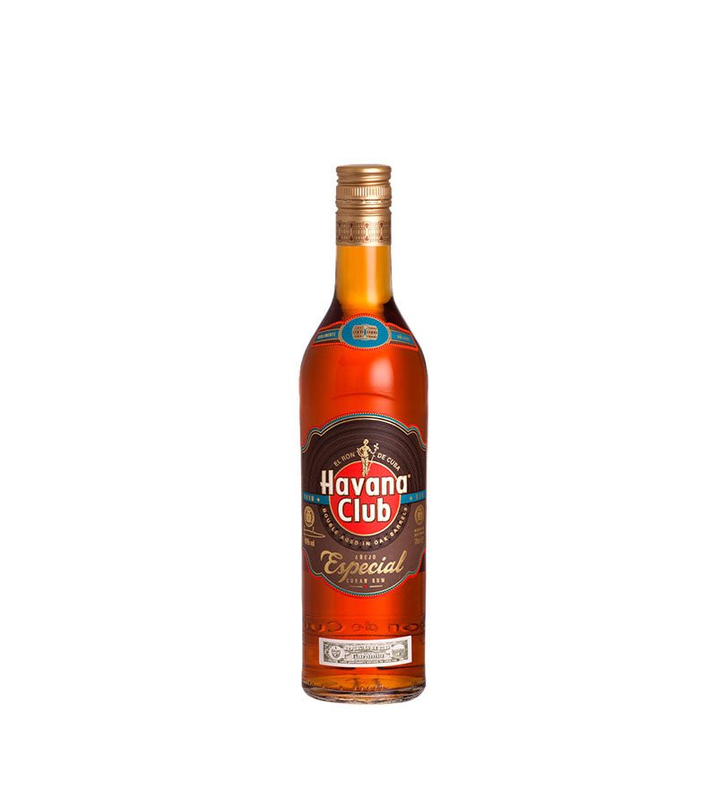 Botella de Ron Havana Club Añejo Especial de 750 ml de color ámbar