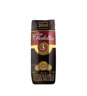 Ron Medellín 3 Años Añejo Cuarto - 260ml - Licores Medellín