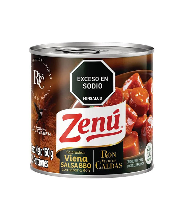 Salchicha Viena BBQ Ron Viejo de Caldas - 160g - Licores Medellín