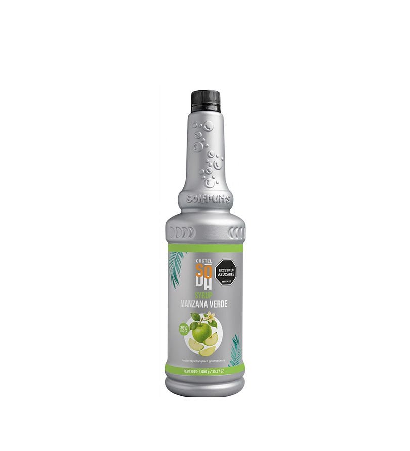 Sirope Coctel Soda Manzana Verde - 1L - Licores Medellín