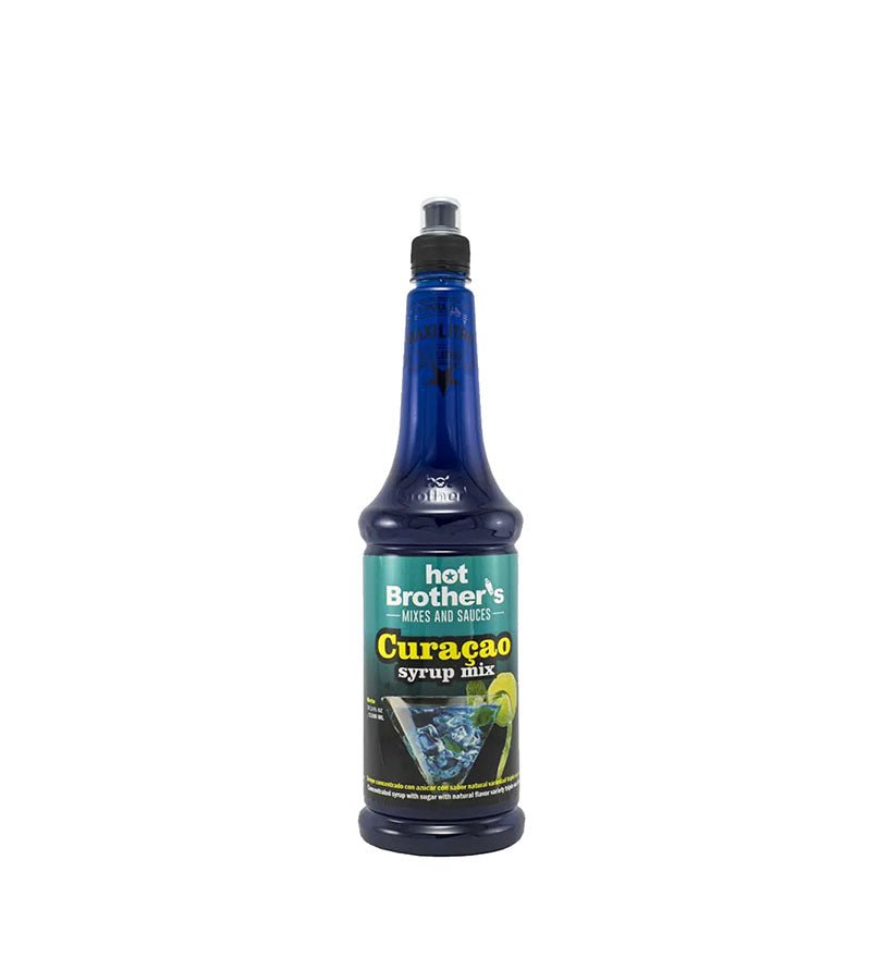 Botella de sirope Curacao Mix Hot Brother's de 1 L