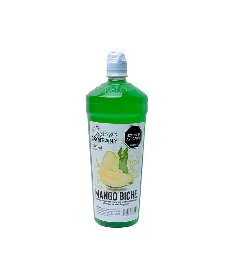 Botella de sirope Mango Biche Syrup Company de 1 L