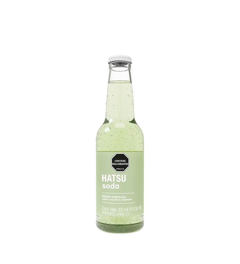Envase de soda saborizada Hatsu Sandía y Albahaca de 300 ml