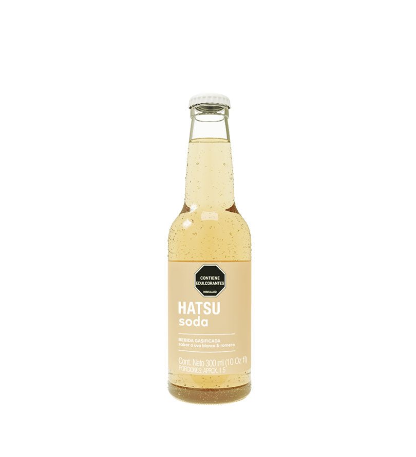 Envase de soda saborizada Hatsu Uva Blanca y Romero de 300 ml