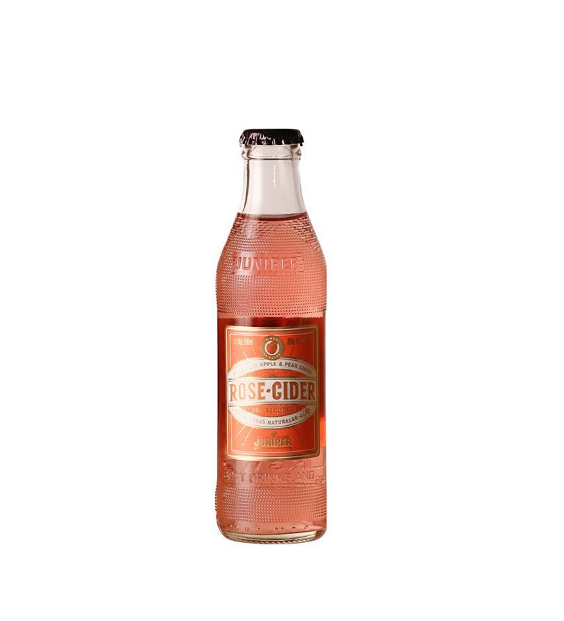 Botella de soda saborizada Rose Cider Juniper de 200 ml