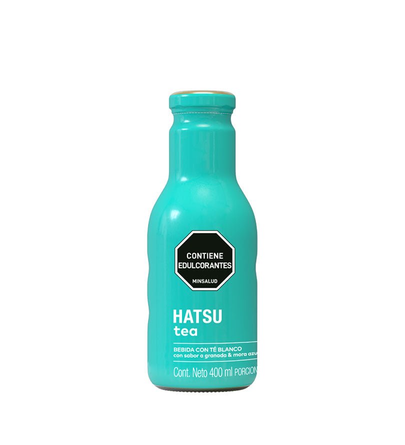 Botella de té Hatsu Azul Granada y Mora de 400 ml