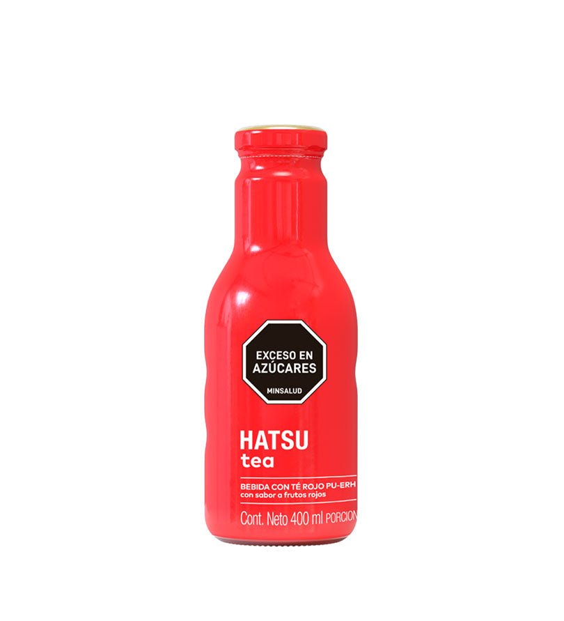 Botella de té Hatsu Rojo con Frutos Rojos de 400 ml