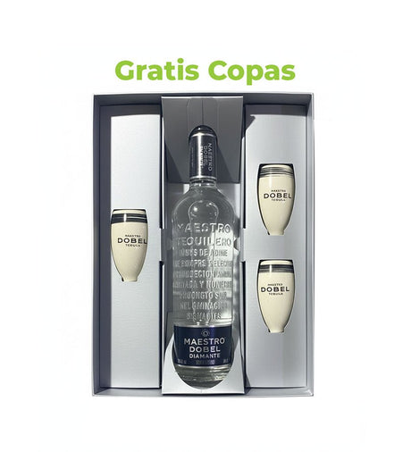 Tequila Maestro Dobel Diamante Cristalino Botella - 750ml - Licores Medellín