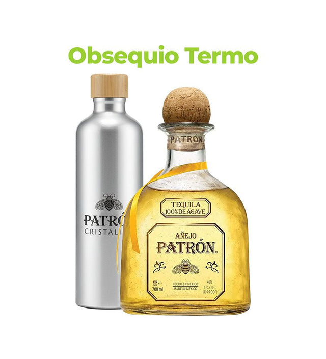 Tequila Patrón Añejo Botella - 700ml - Licores Medellín