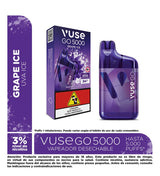 Vapeador Desechable Vuse Go Grape Ice - 5000 Puff - Licores Medellín