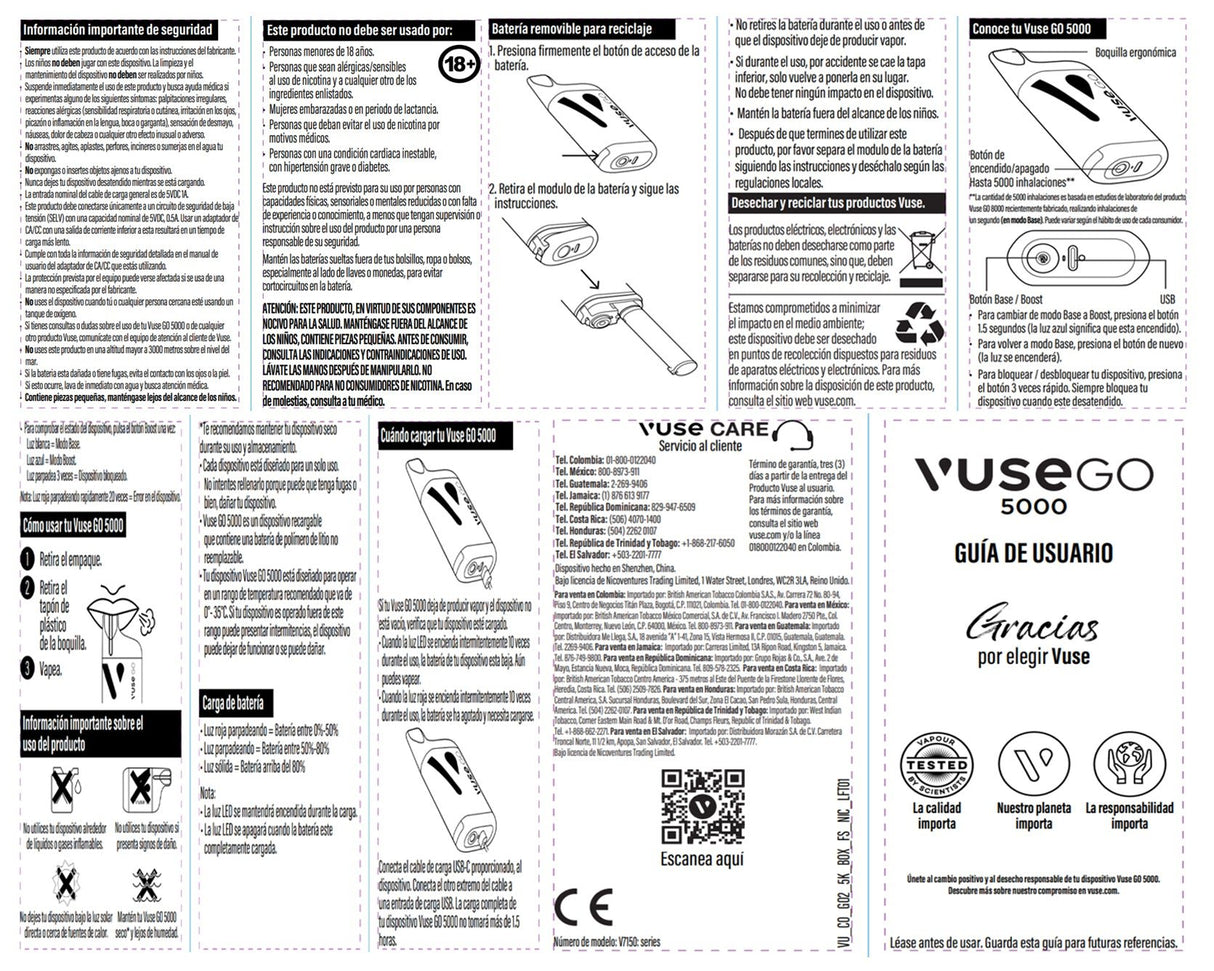 Vapeador Desechable Vuse Go Green Apple - 5000 Puff - Licores Medellín