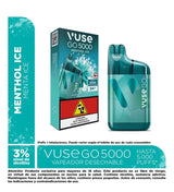 Vapeador Desechable Vuse Go Menthol Ice - 5000 Puff - Licores Medellín