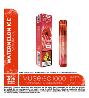 Vapeador Desechable Vuse Go Watermelon Ice - 1000 Puff - Licores Medellín