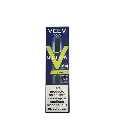 Vaper VEEV Now Ultra Sour Apple - 1100 Puff - Licores Medellín