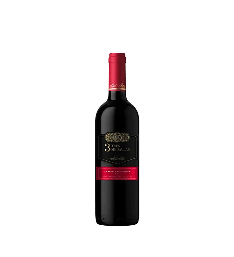 Botella de vino 3 Medallas Cabernet Sauvignon de 750 ml