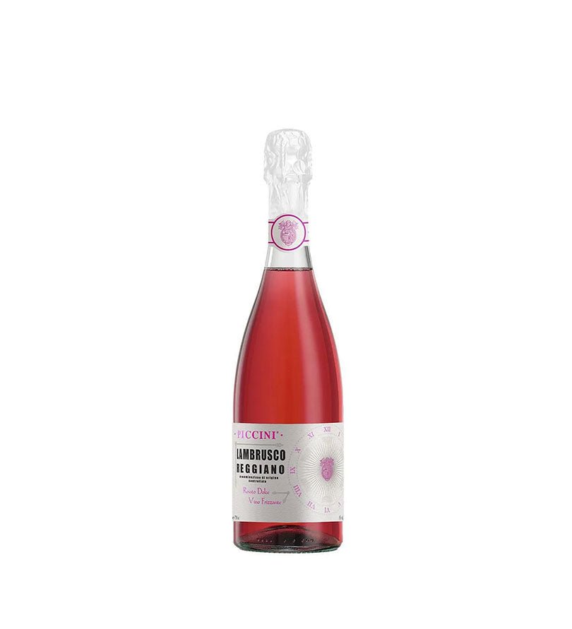 Botella de vino espumoso Lambrusco Piccini Rosé de 750 ml