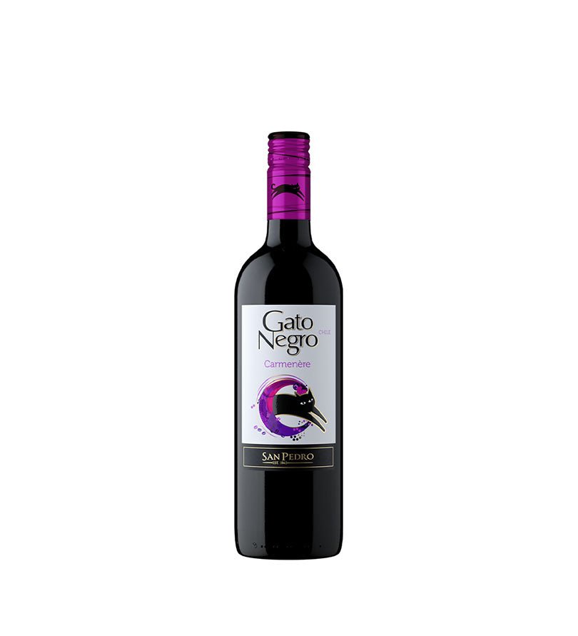 Botella de vino Gato Negro Carmenere de 750 ml