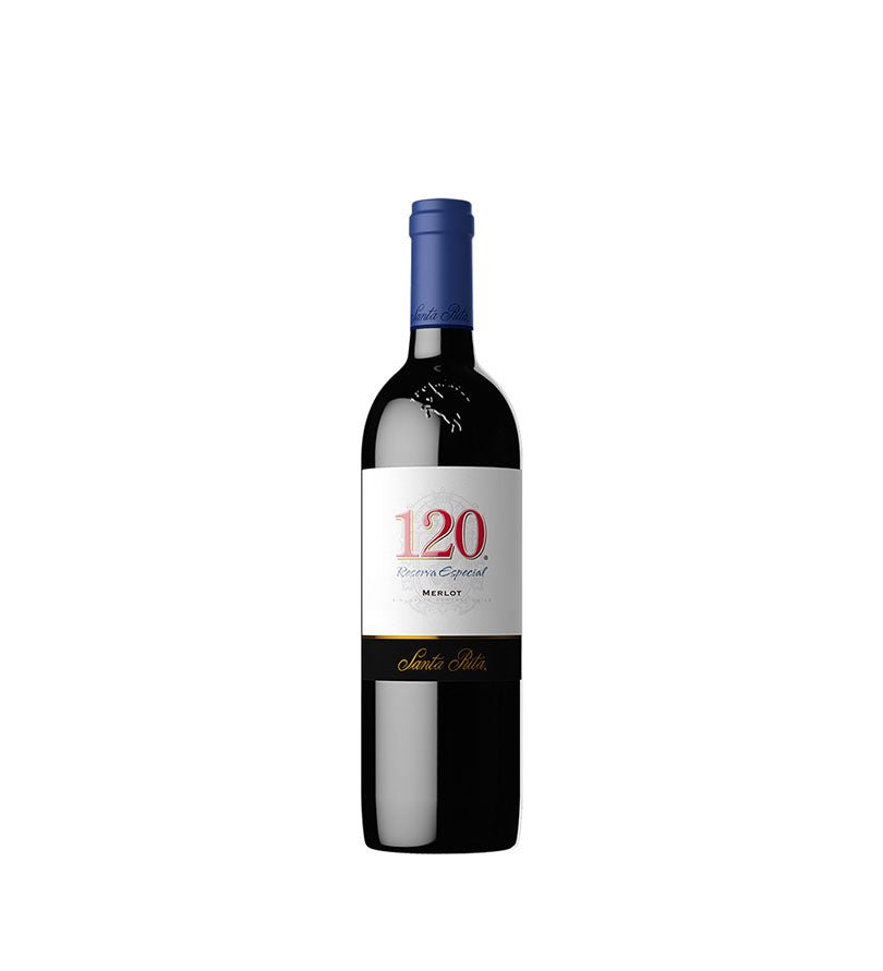 Botella de vino Santa Rita 120 Merlot de 750 ml