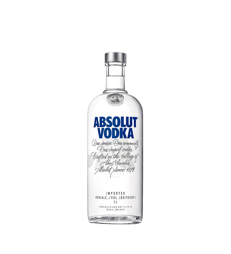 Botella de vodka Absolut de 1 litro